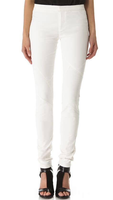 affordable off white coated jeans